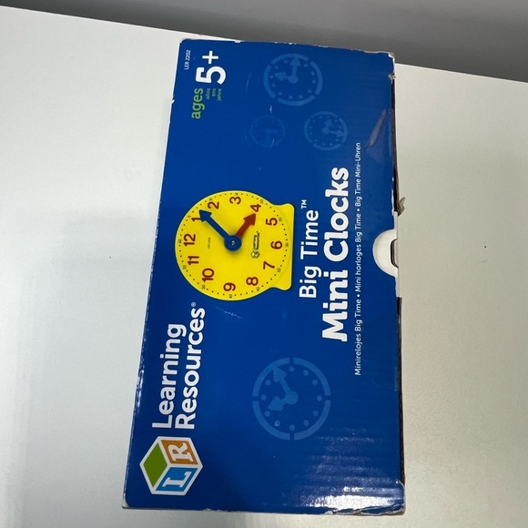 NEW Learning Resources Big Time Mini Clocks 6 pack - sealed box - Picture 5 of 8